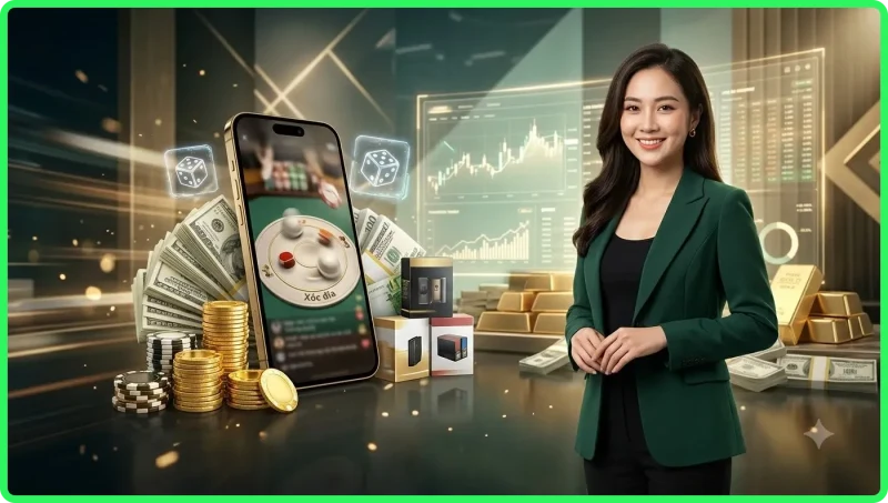 Cách chơi xóc đĩa livestream 33WIN với croupier thực tại studio